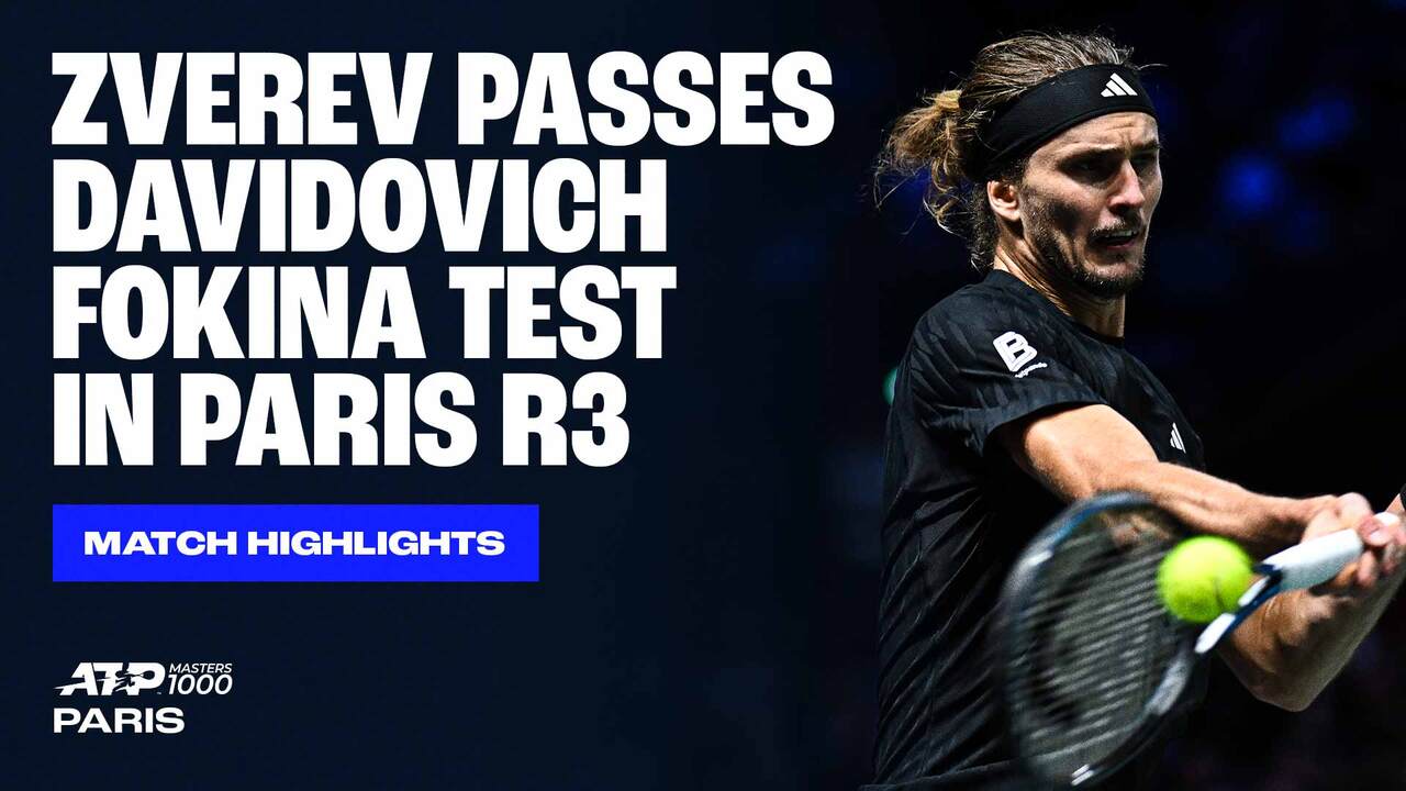 Highlights: Zverev overcomes Davidovich Fokina, books QF Spot in Paris 2025
