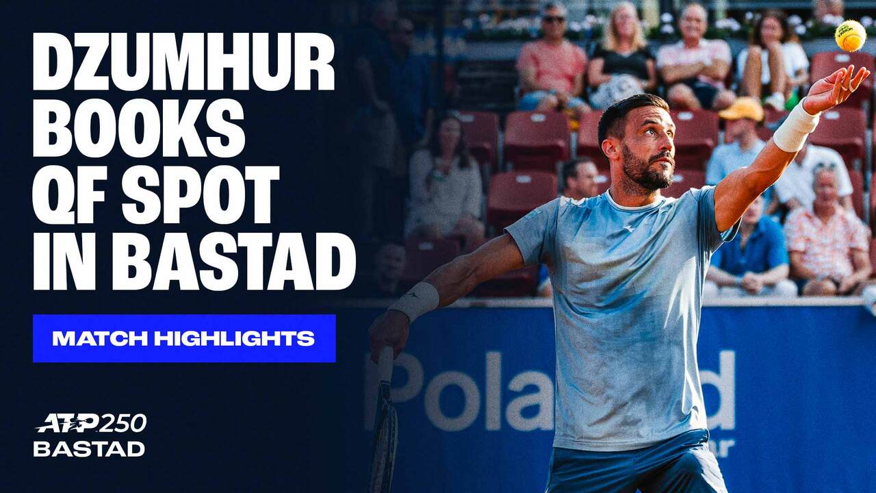Highlights: Dzumhur beats Gaston, sets clash with top seed Cerundolo Bastad 2025