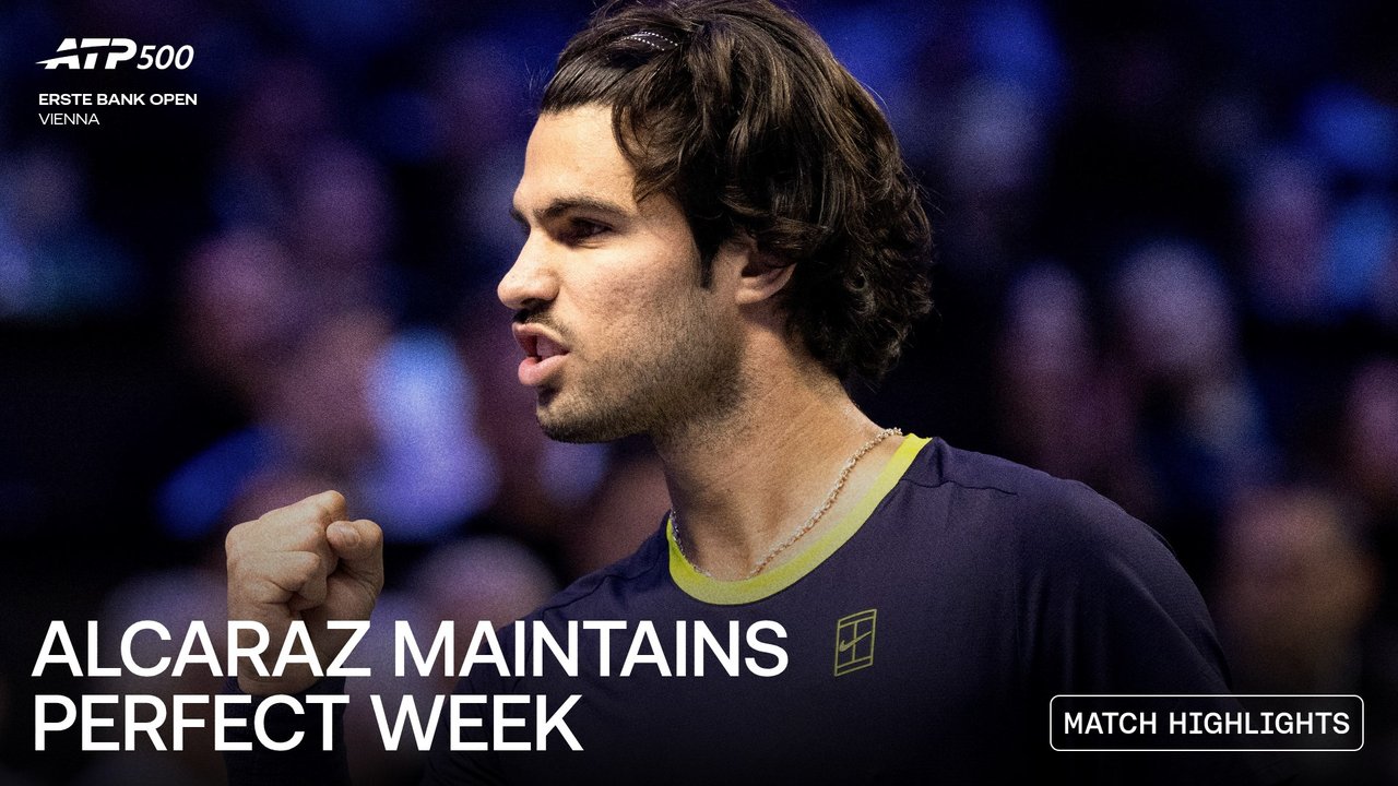 Highlights: Alcaraz downs Medvedev in heavyweight Vienna SF