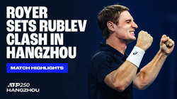 Highlights: Royer supera a Kovacevic en tres sets en Hangzhou 2025 