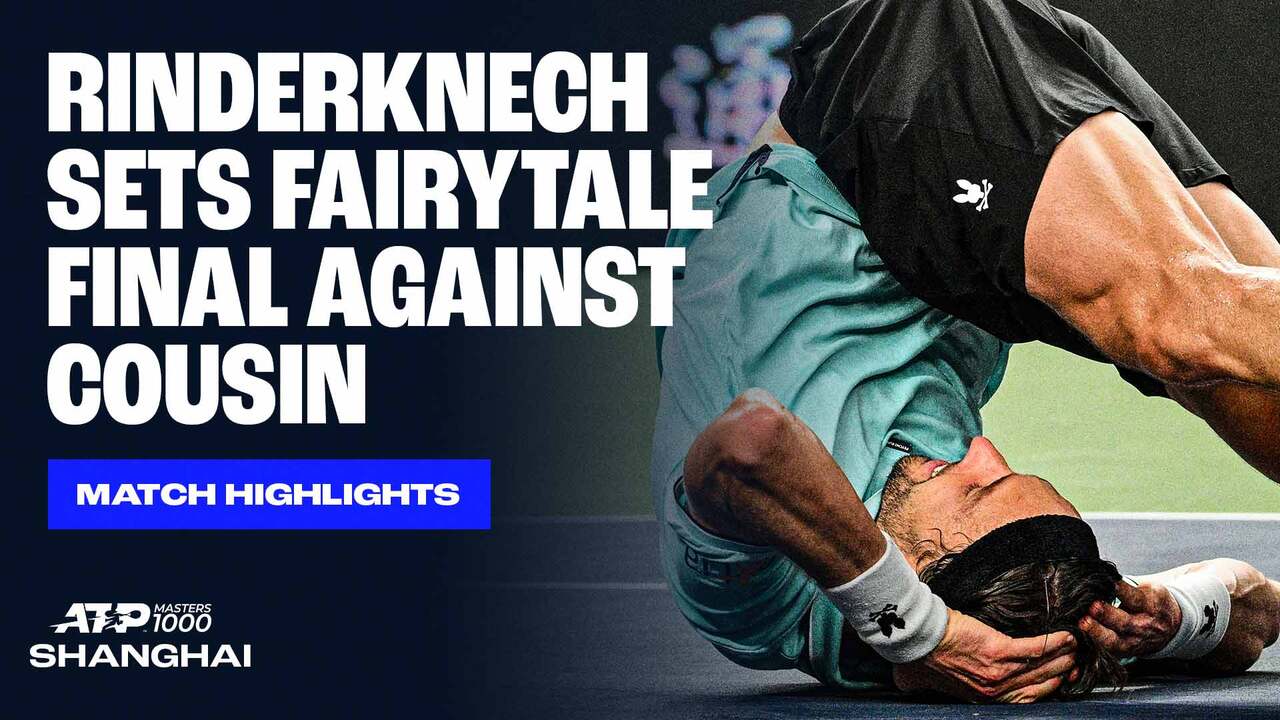 Watch highlights of Arthur Rinderknech's three-set win against Daniil Medvedev on Saturday in the Shanghai semi-finals. Photo: AFP/Getty Images. Watch live & on demand at TennisTV.com.