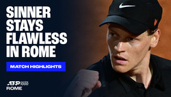Highlights: Sinner dismantles Ruud in Rome, extends perfect set streak vs. Top 10