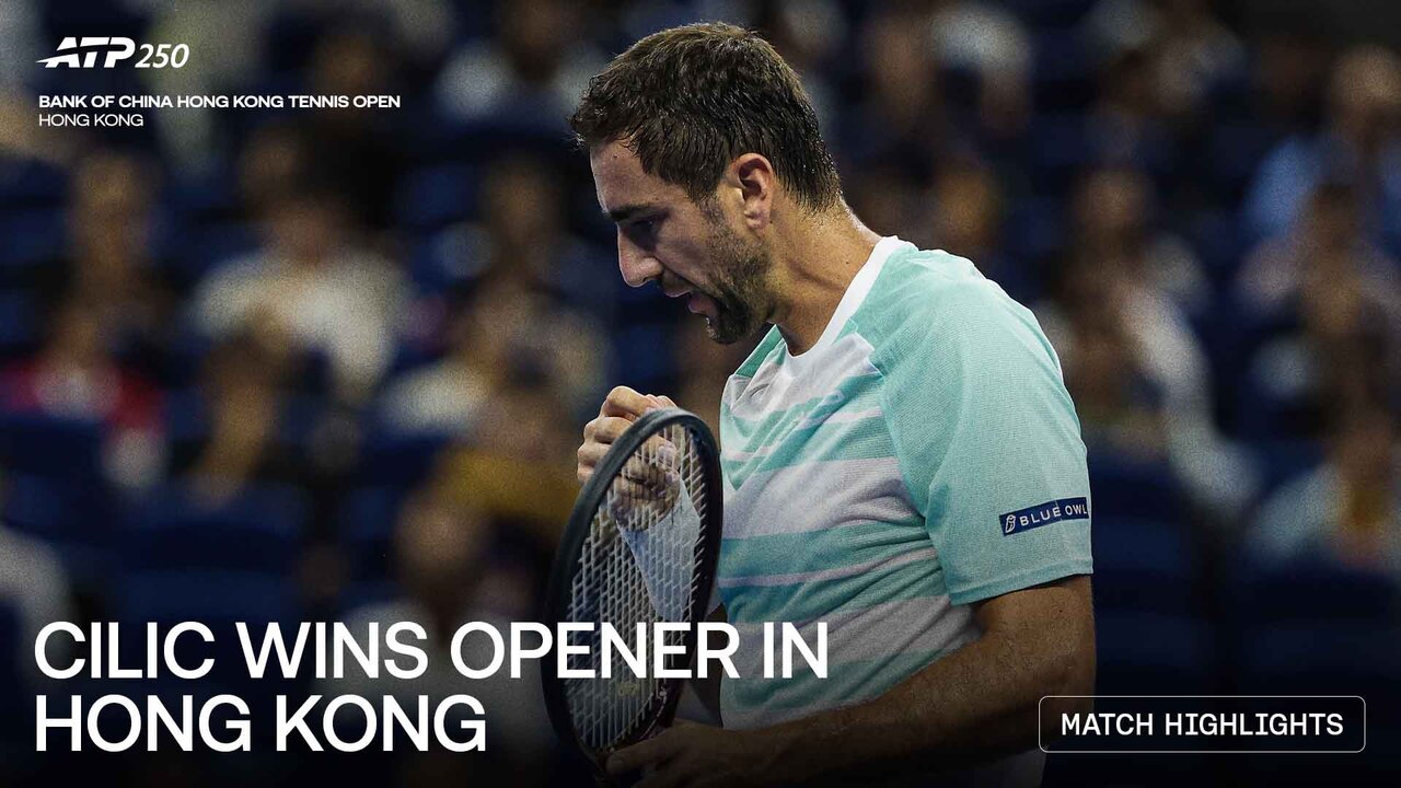 Highlights: Cilic defeats Mannarino in Hong Kong R1