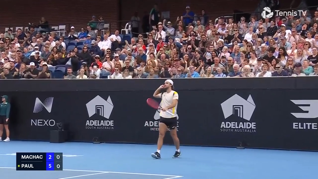 Hot Shot: Machac demands more after winning electric exchange in Adelaide 2026