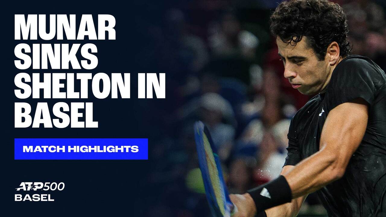 Highlights: Munar defeats Shelton for third consecutive time in Basel