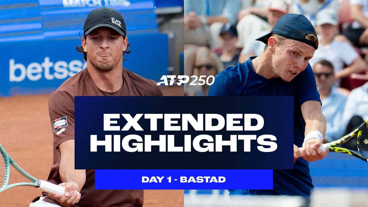 Extended Highlights: Darderi, De Jong make winning starts in Bastad