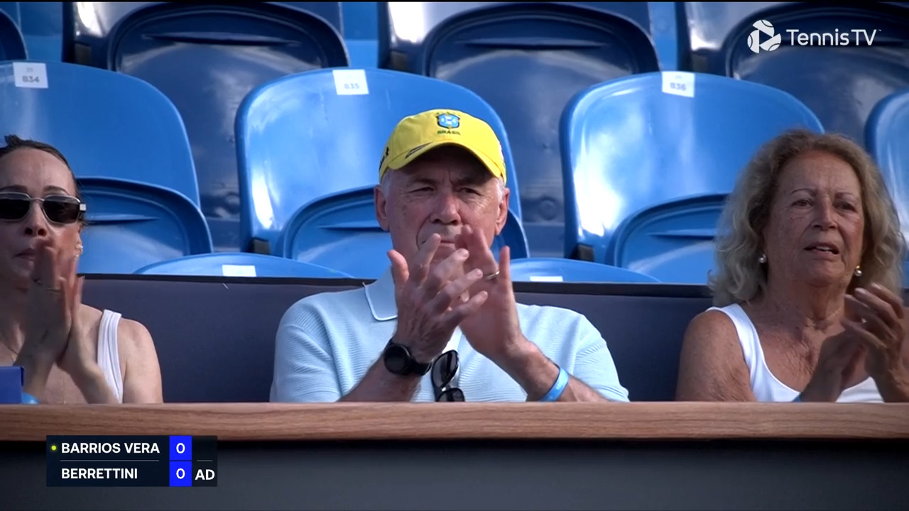 Carlo Ancelotti is a fan of this Berrettini winner in Rio de Janeiro 2026