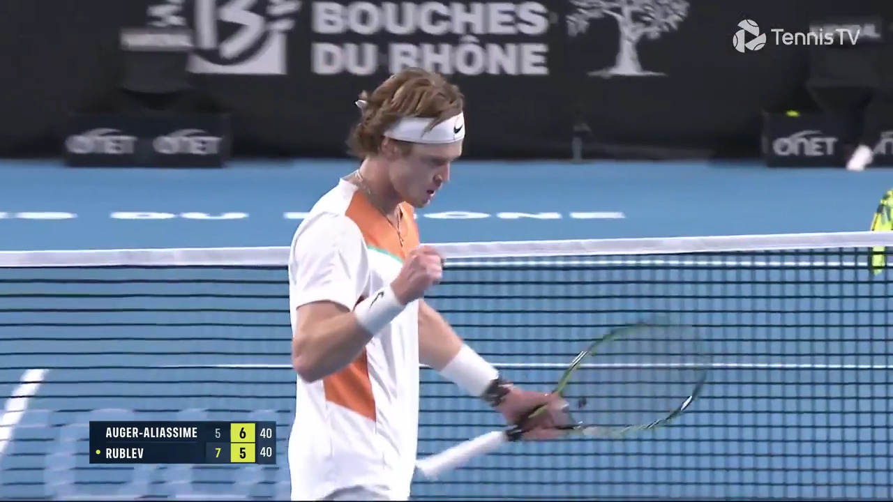 Hot Shot: Rublev Wins Epic Point Against Felix In Marseille