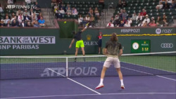Hot Shot: De Minaur Soars For Backhand Smash
