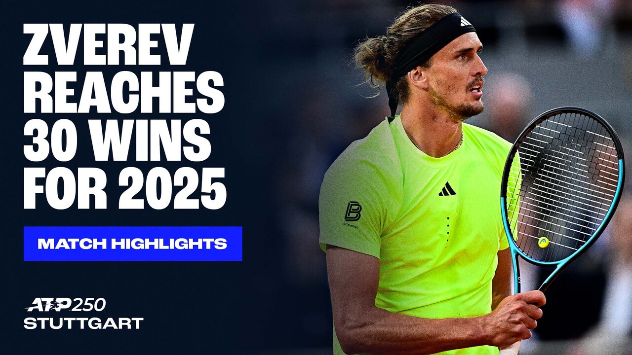 Highlights: Zverev manages Moutet test for Stuttgart 2025 QF spot