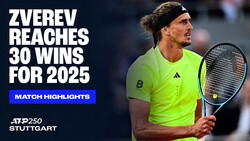 Highlights: Zverev manages Moutet test for Stuttgart 2025 QF spot