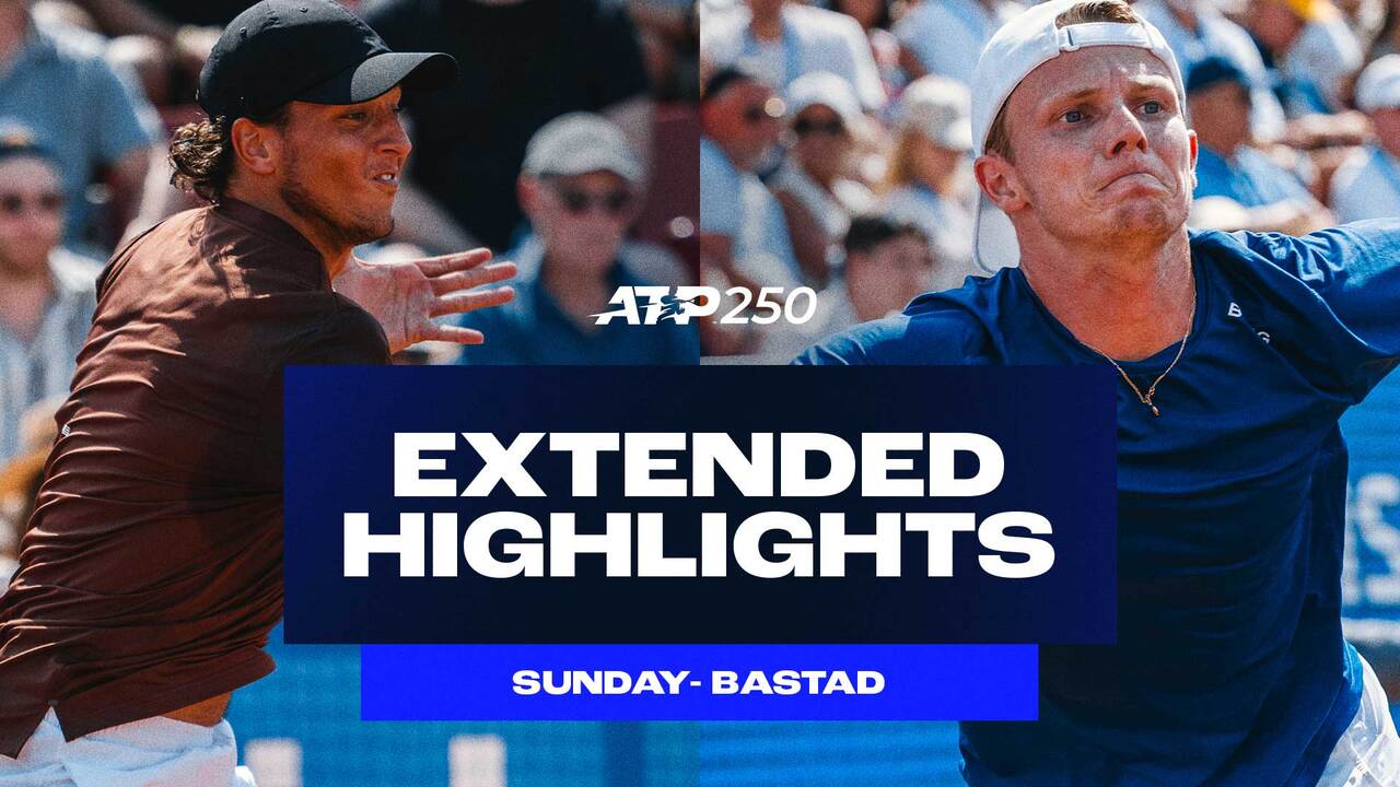 Extended Highlights: Darderi defeats De Jong to win Bastad title
