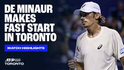 Highlights: De Minaur sinks Comesana in Toronto R2