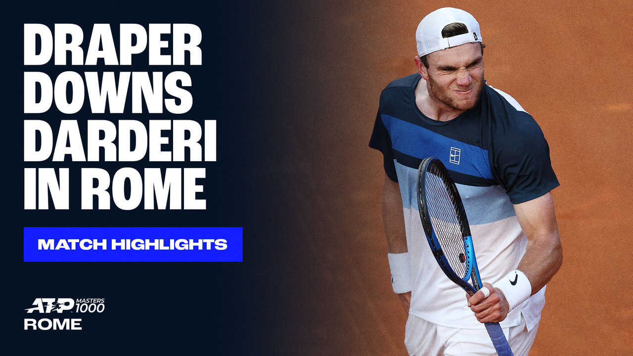 Highlights: Draper moves past home favourite Darderi in Rome opener