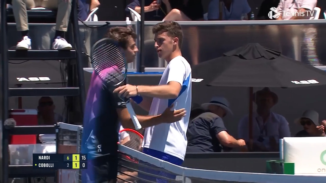 Highlights: Nardi advances after Cobolli retires in Auckland