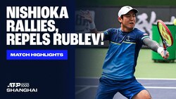 Highlights: Nishioka upsets Rublev in Shanghai