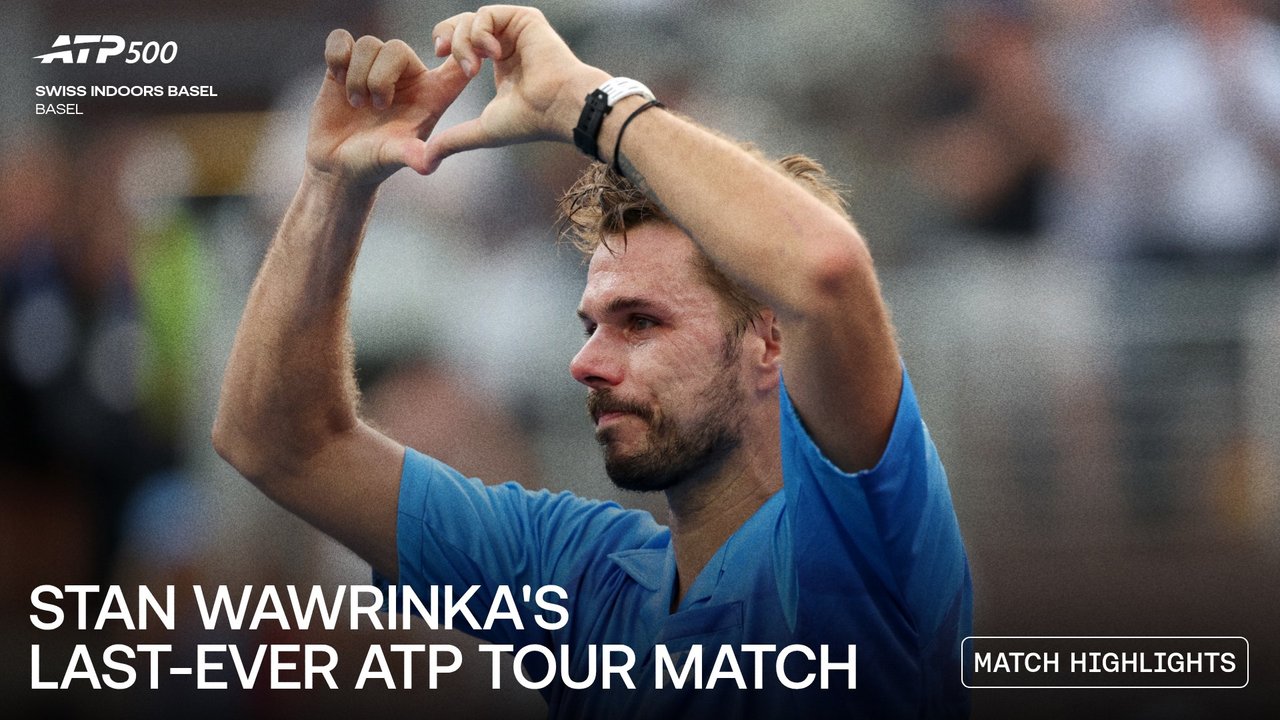 Highlights: Wawrinka plays final ATP Tour match vs. Lehecka in Basel 2026