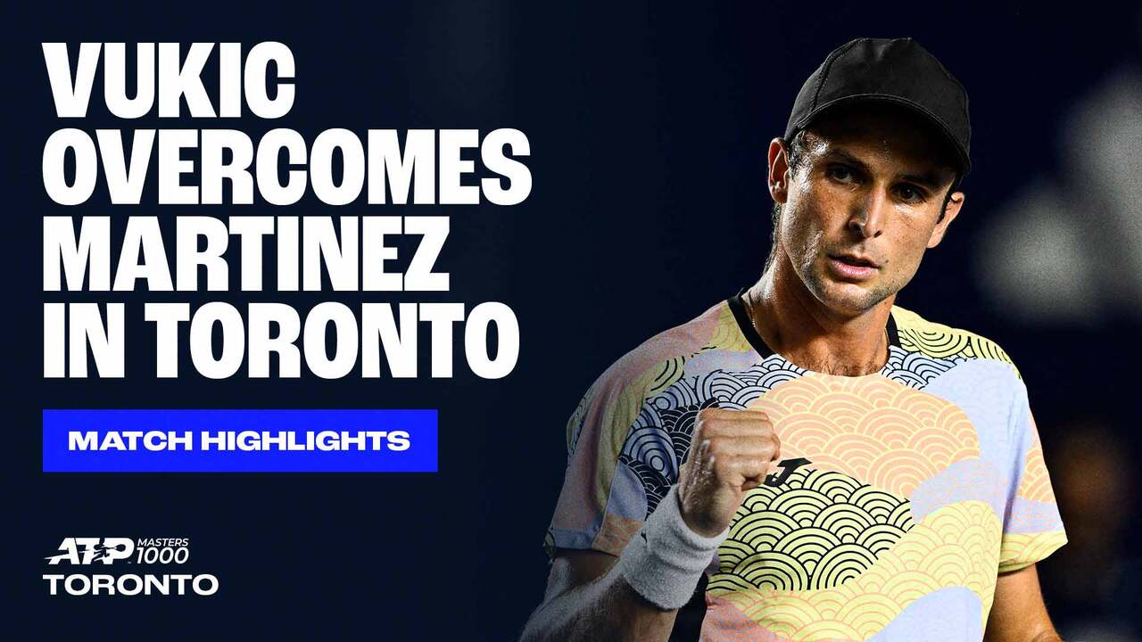 Highlights: Vukic accelerates past Martinez in Toronto opener