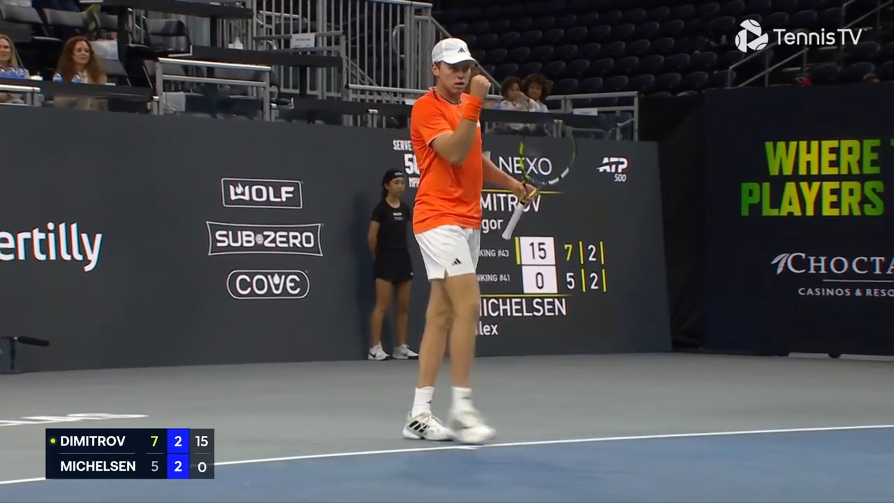 Hot Shot: Michelsen leaves Dimitrov high & dry in Dallas 2026