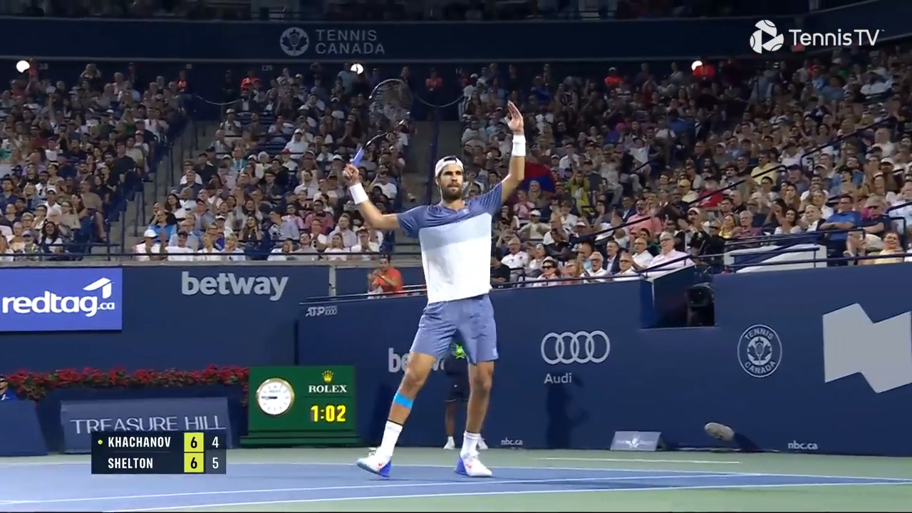 Hot Shot: The moment Khachanov seized tie-break momentum vs. Shelton