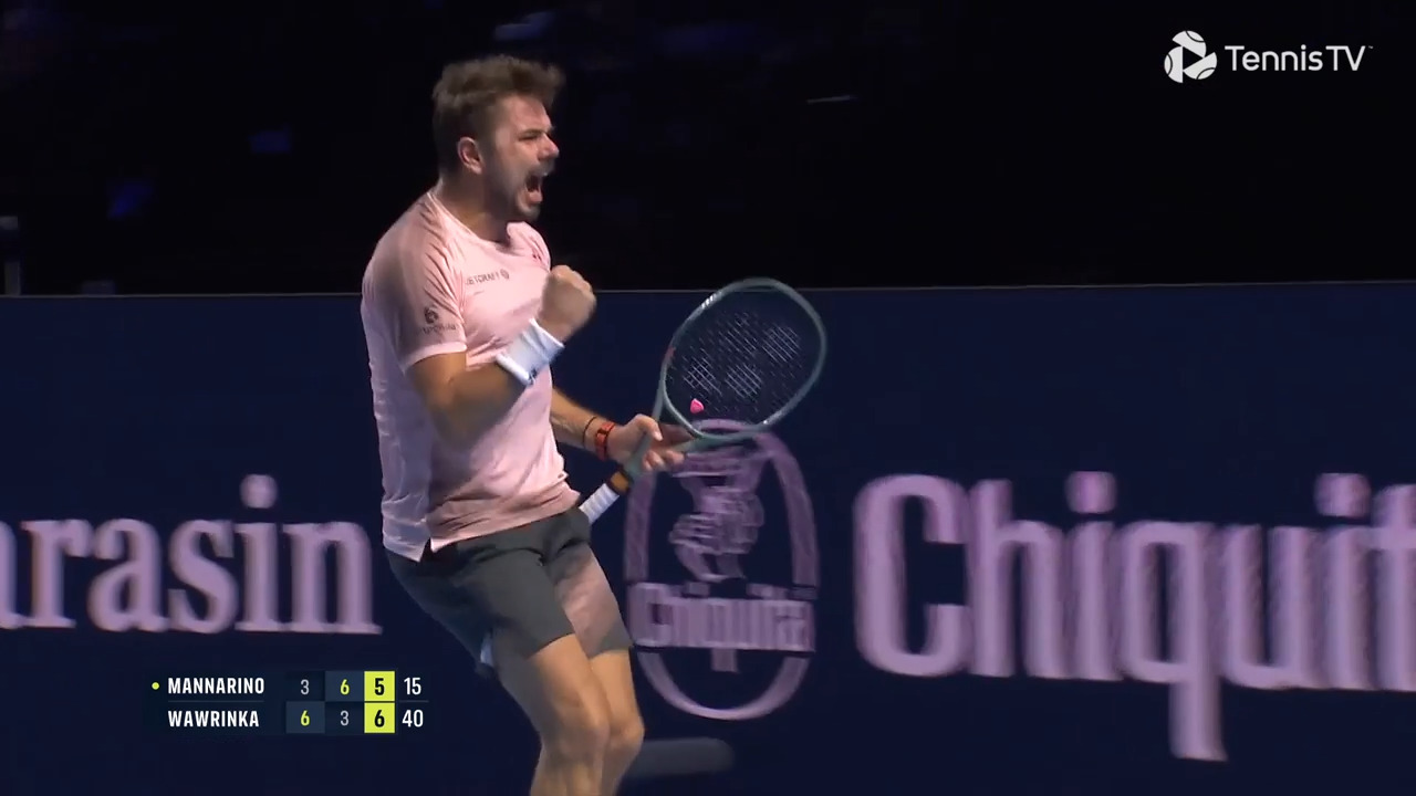 Highlights: Wawrinka fends off Mannarino in Basel