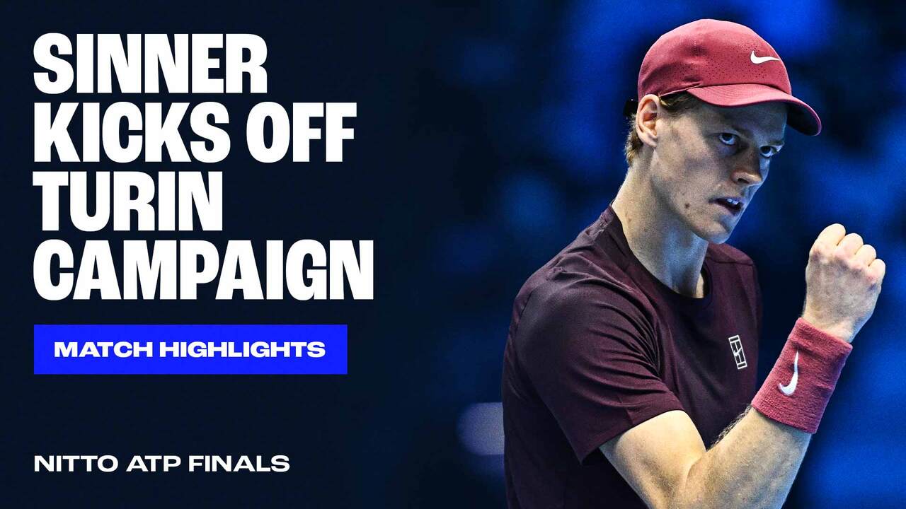 Highlights: Sinner defeats struggling Auger-Aliassime in Turin opener