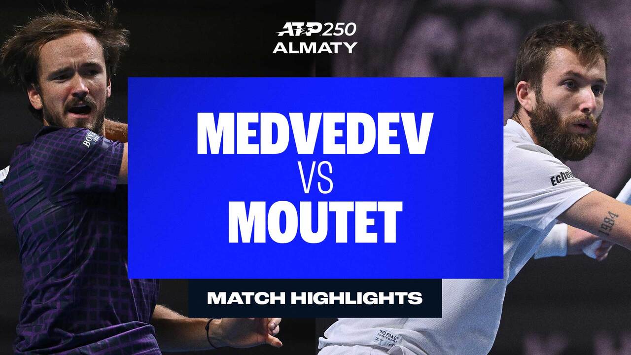 Highlights: Medvedev defeats Moutet for Almaty crown