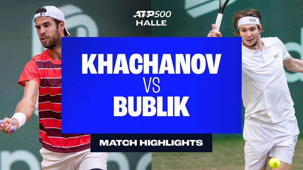 Watch Alexander Bublik outlast Karen Khachanov and advance to the final in Halle on Saturday. Watch live & on-demand at tennistv.com