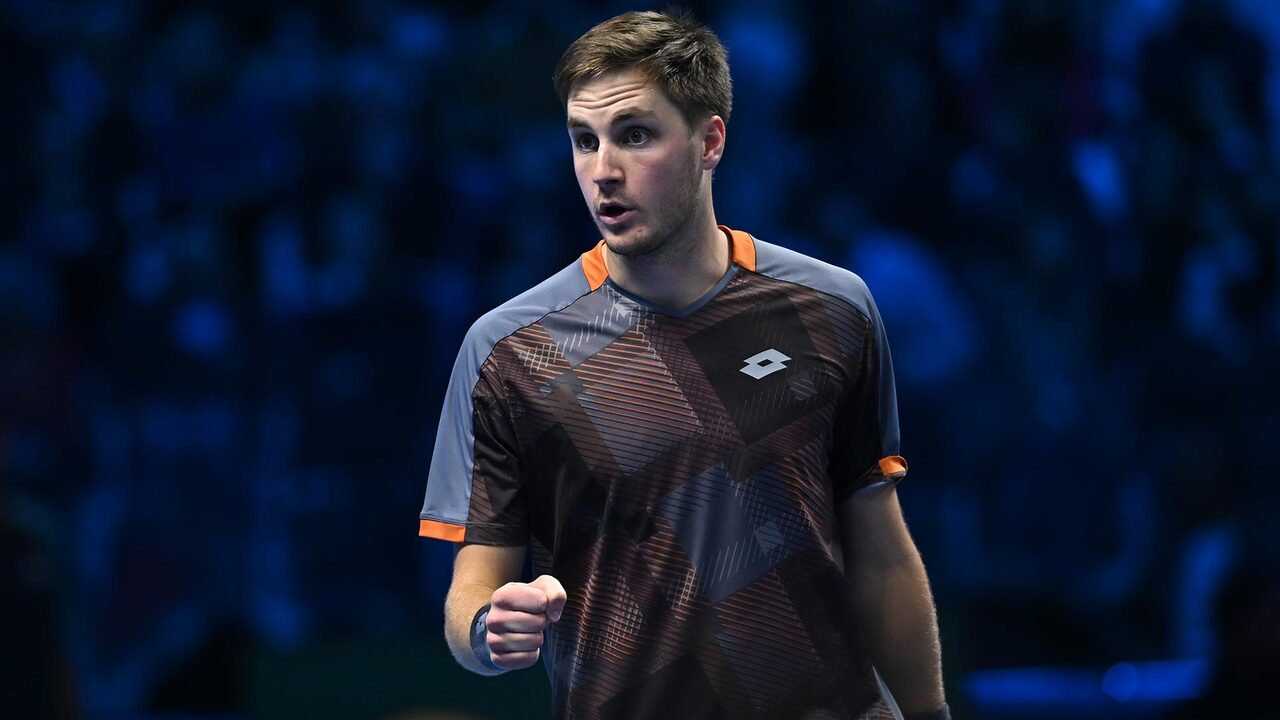 Hot Shot: Patten leaves Salisbury/Skupski with their hands on their knees in Nitto ATP Finals title match