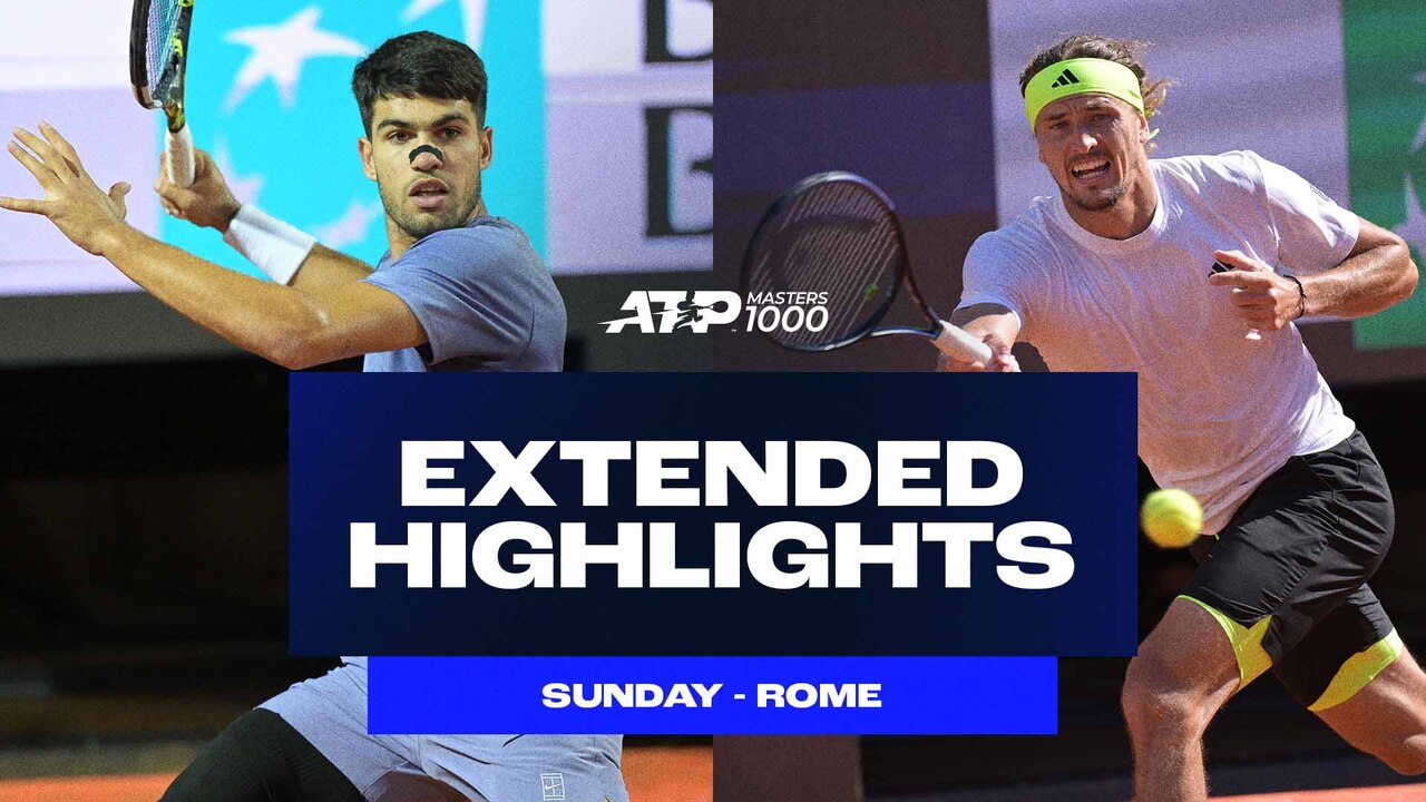 Extended Highlights: Alcaraz, Zverev, Fils advance; Moutet stuns Rune in Rome