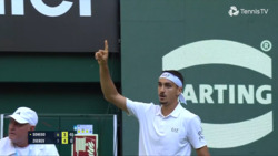 Hot Shot: Unbelievable! Sonego's forehand winner on the run vs. Zverev in Halle 2025
