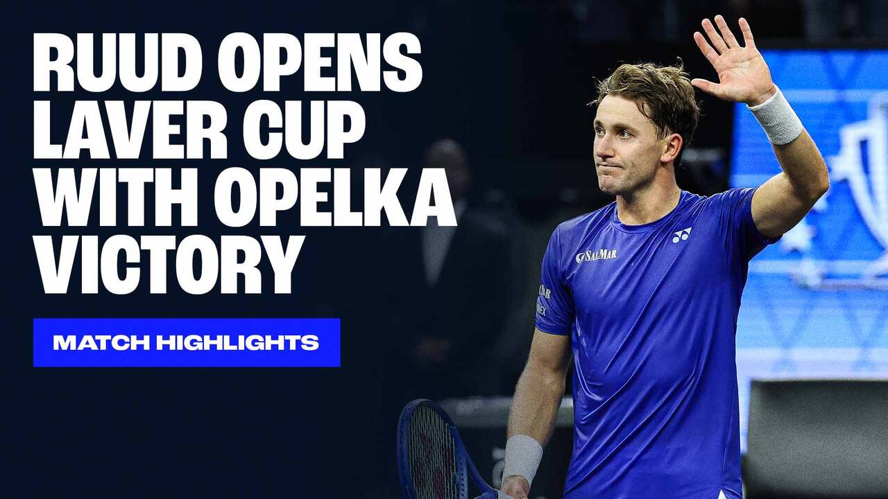 Highlights: Ruud ousts Opelka, giving Team Europe early lead