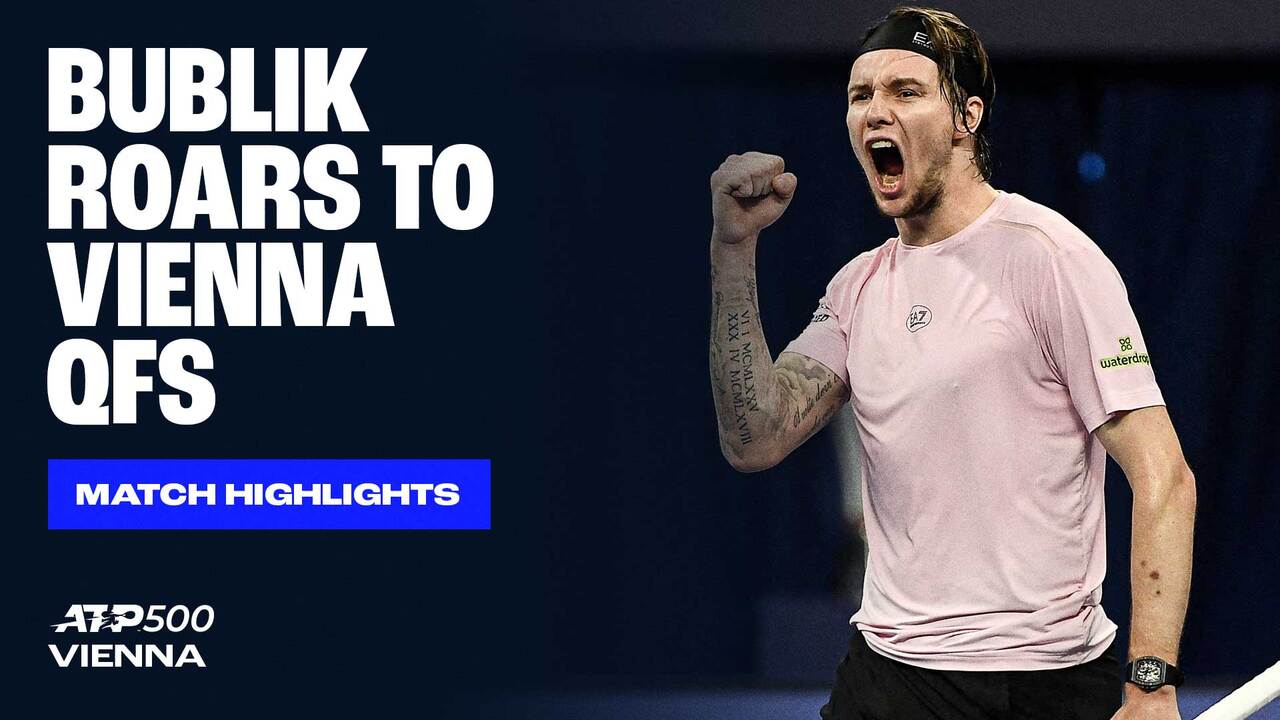 Highlights: Bublik powers past Cerundolo in Vienna 2025
