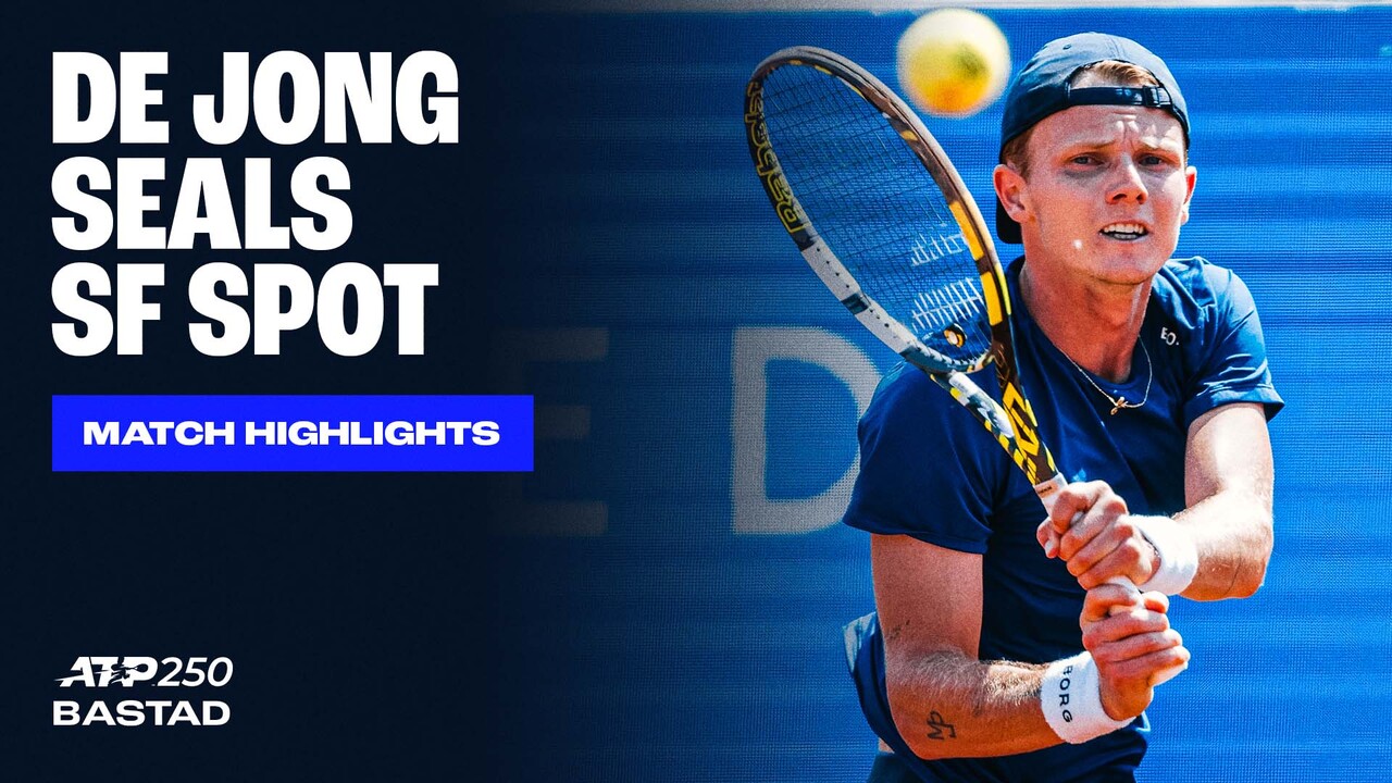 Highlights: De Jong upsets countryman Griekspoor in Bastad 2025