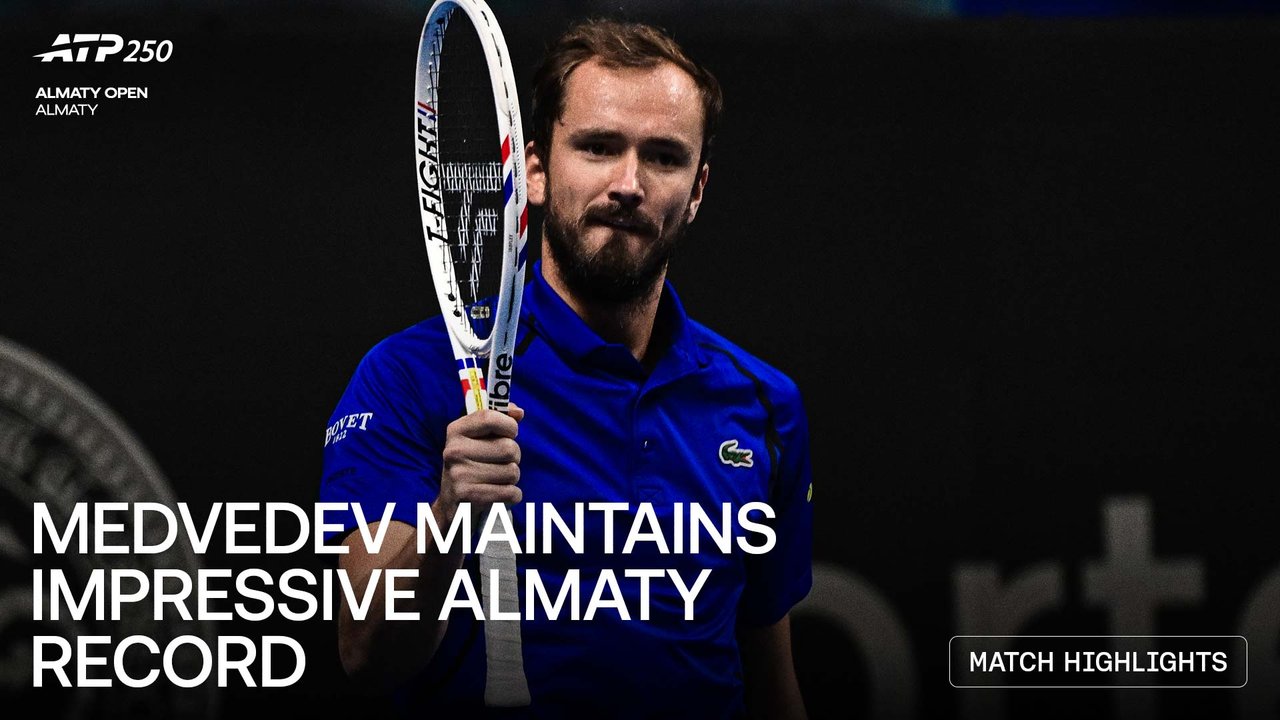 Highlights: Medvedev continues on in Almaty 2026, reaches SFs