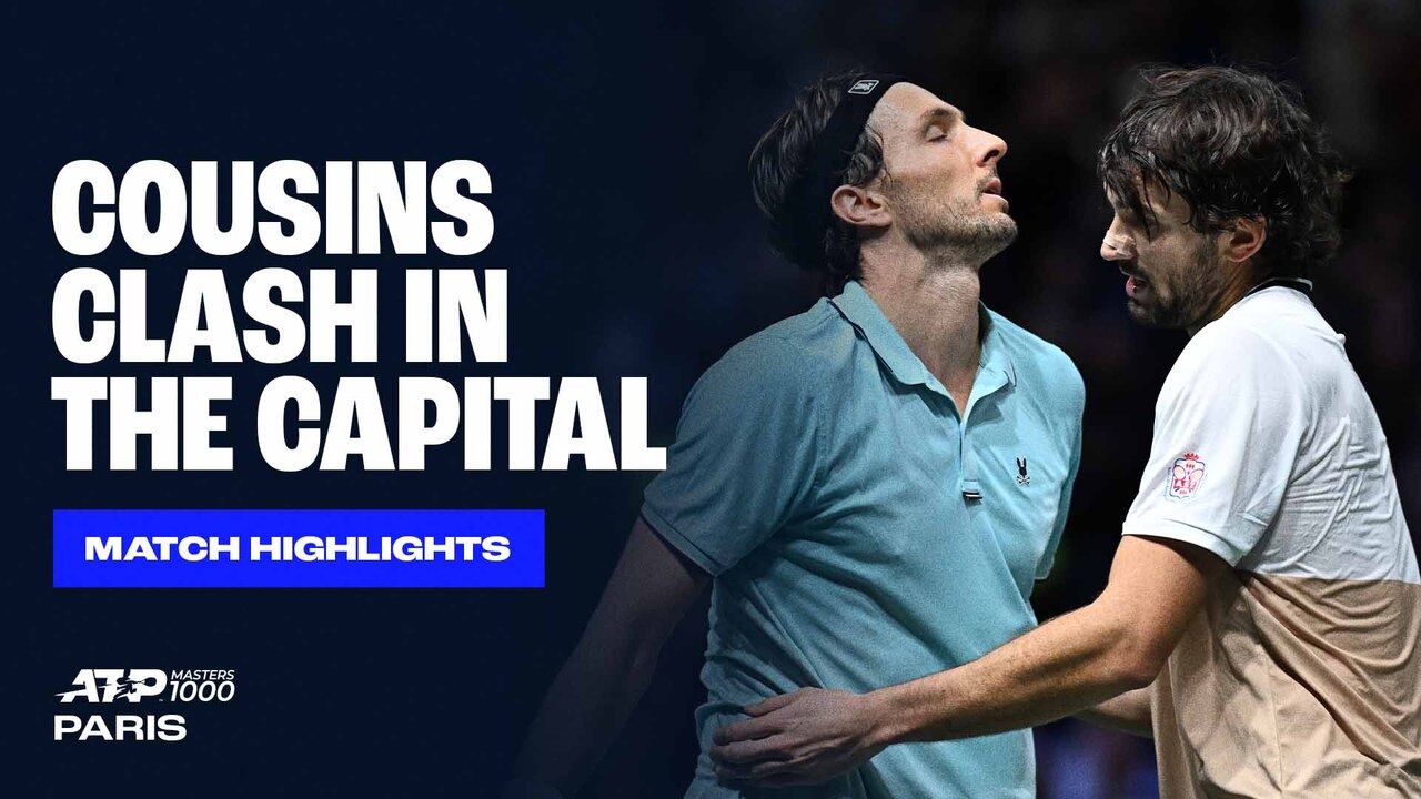 Highlights: Vacherot downs cousin Rinderknech again, extends M1000 win streak in Paris 