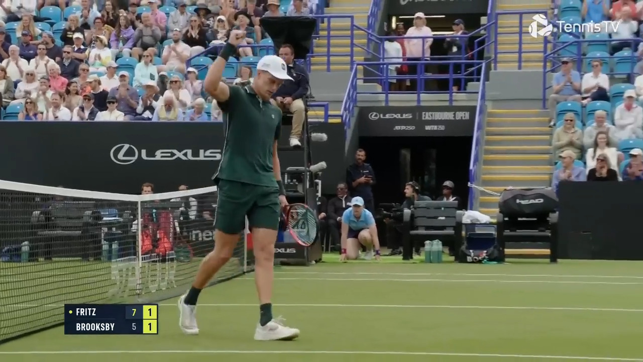 Hot Shot: Brooksby es un rayo en la final de Eastbourne