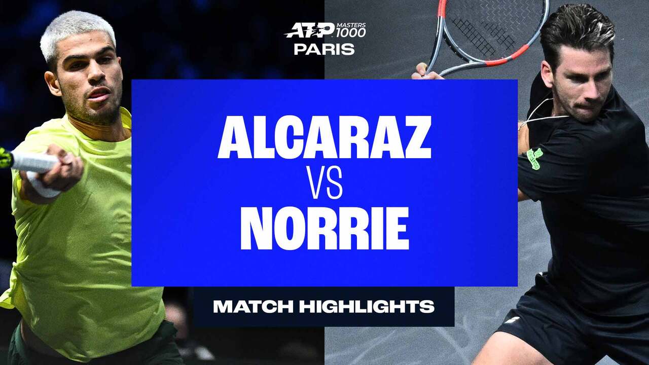 Highlights: Norrie shocks Alcaraz in Paris R2 for first win against World No. 1