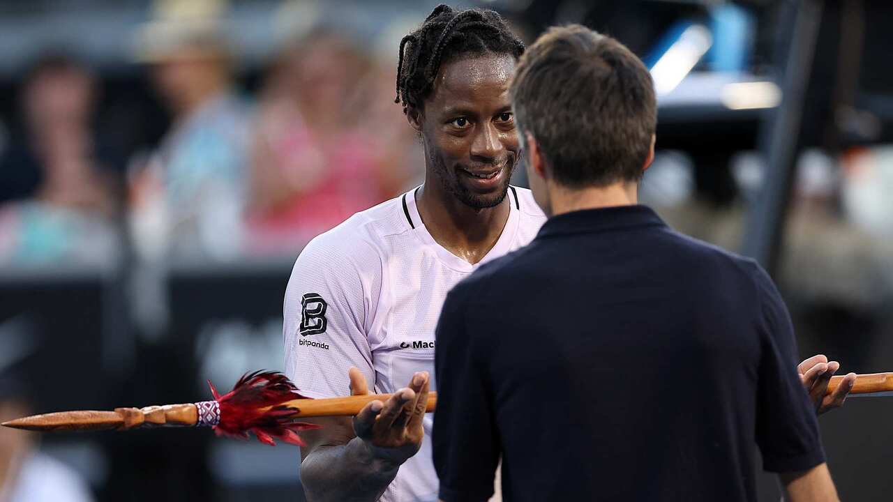 Watch: Gael Monfils honoured at ASB Classic in his final Auckland appearance