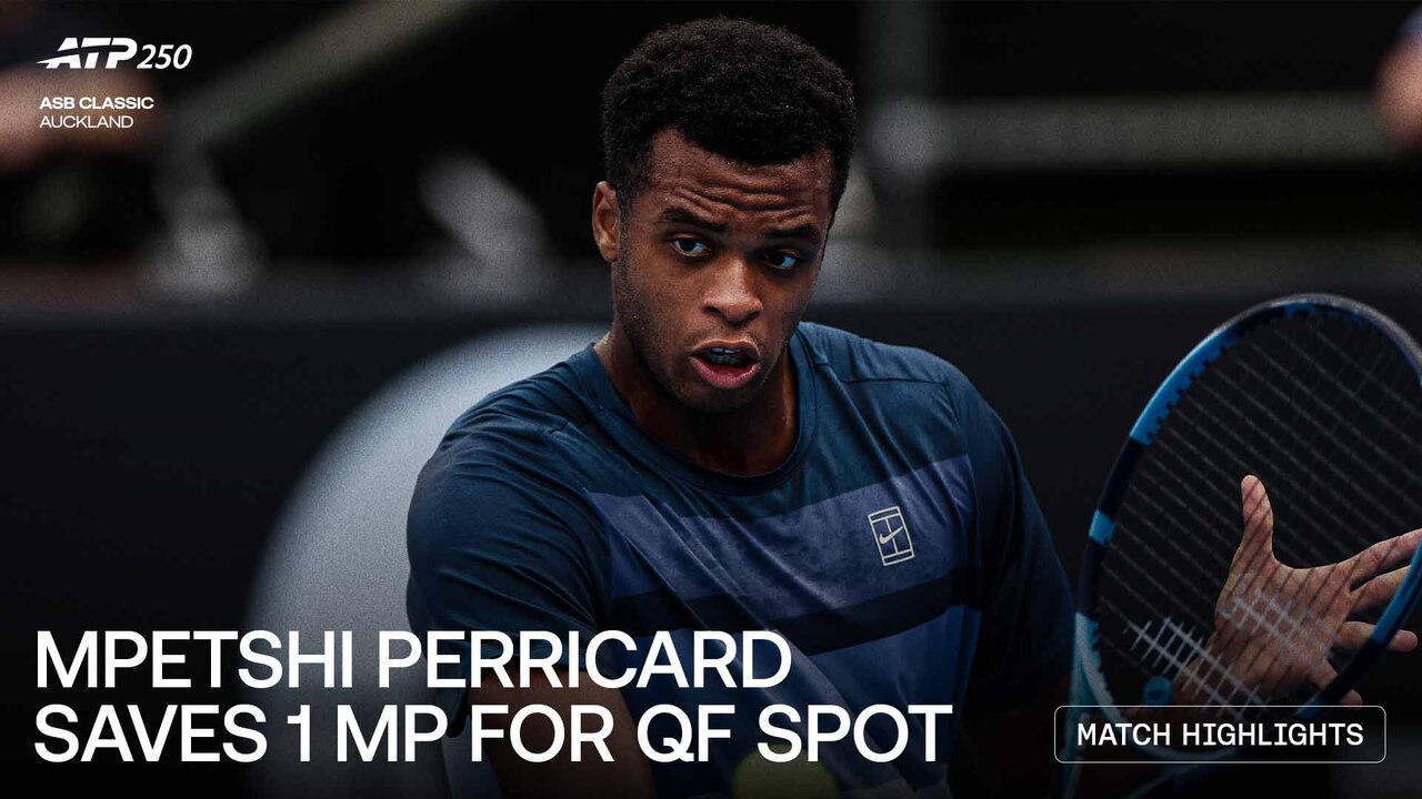 Highlights: Mpetshi Perricard saves 1 MP to edge Cameron Norrie in Auckland R2