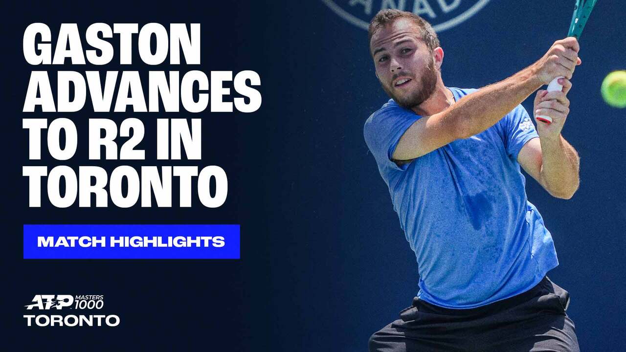 Highlights: Gaston avanzó tras la retirada de Bellucci en 1R de Toronto 