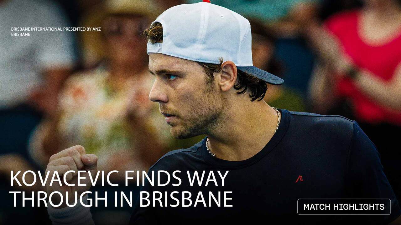 Highlights: Kovacevic finds way past Norrie in three sets in Brisbane 2026