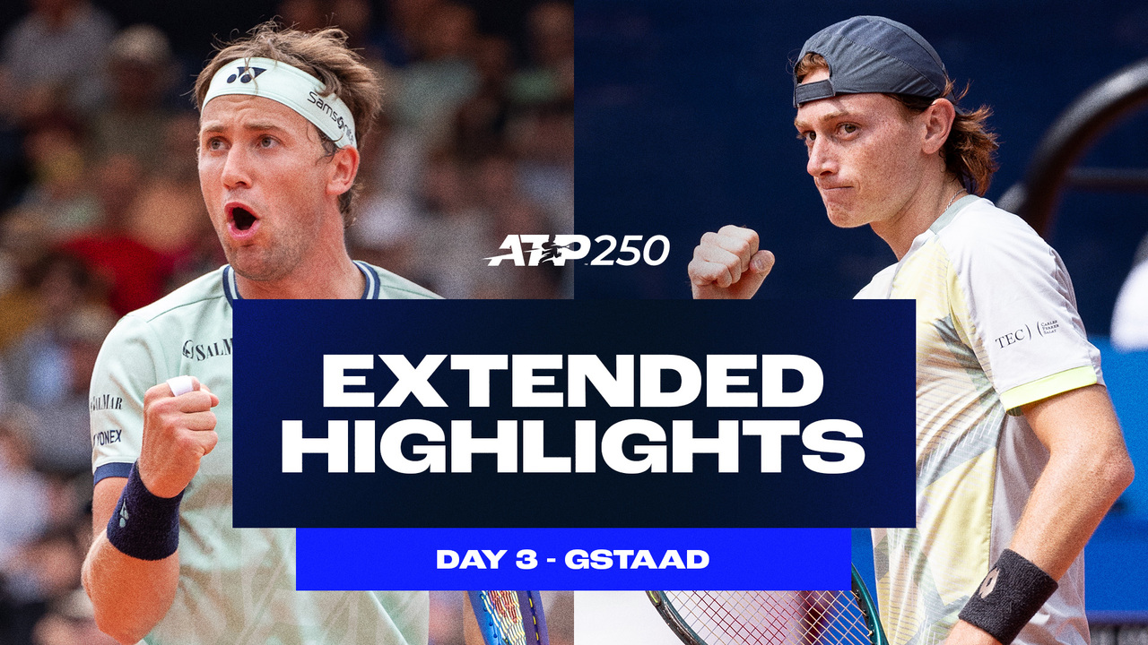 Extended Highlights: Ruud opens Gstaad campaign; Buse, Burruchaga set QF clash
