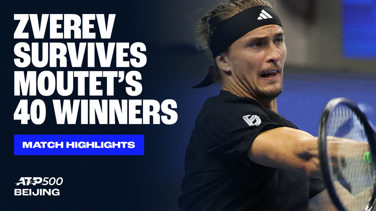 Highlights: Zverev overcomes Moutet in three-set seesaw in Beijing 