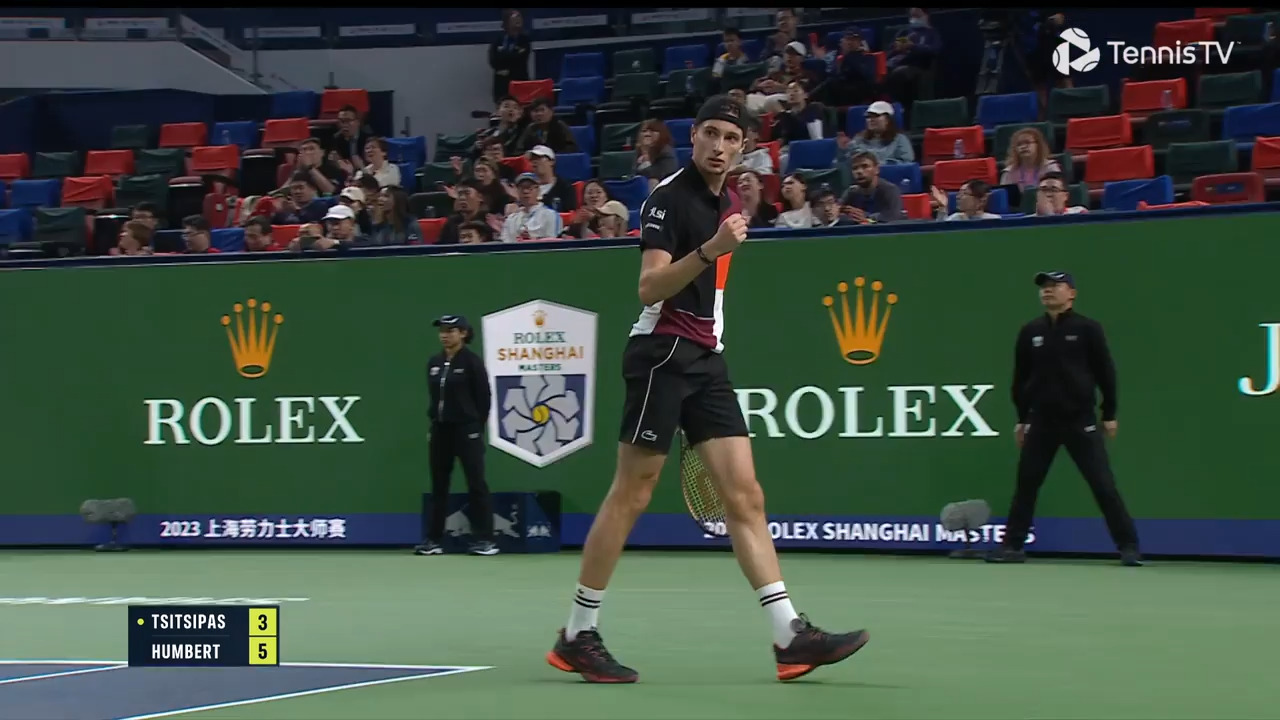 Hot Shot: Humbert Frustra El Saque Y Volea De Tsitsipas En Shanghái