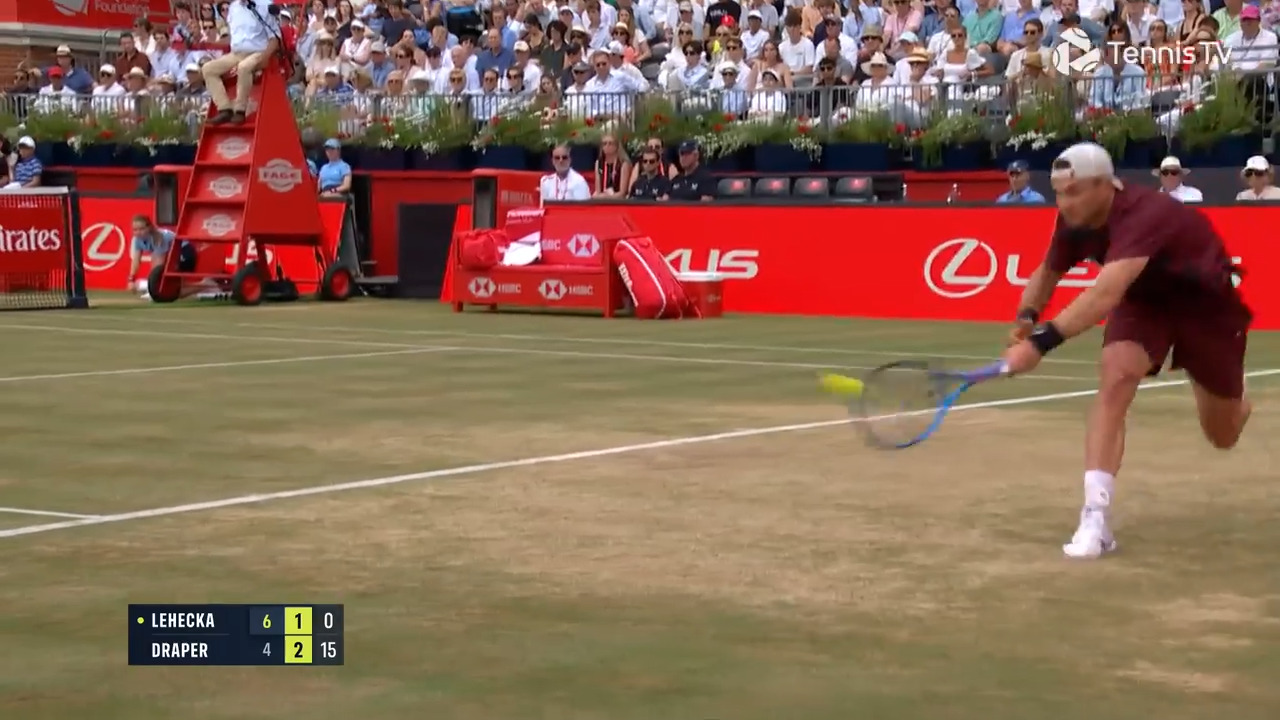 Hot Shot: 'A moment of inspiration!' Draper swats stunner at Queen's Club