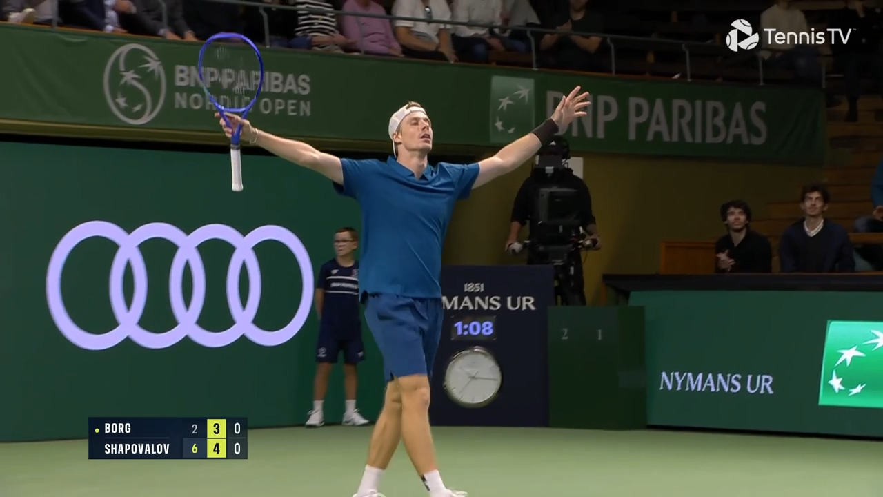 Hot Shot: Shapovalov demands more after surviving 34-ball rally in Stockholm!