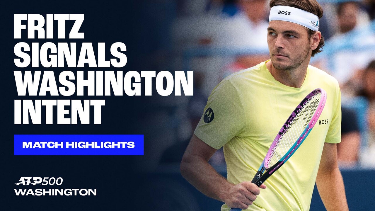 Highlights: Fritz blitzes Vukic with R2 Washington win