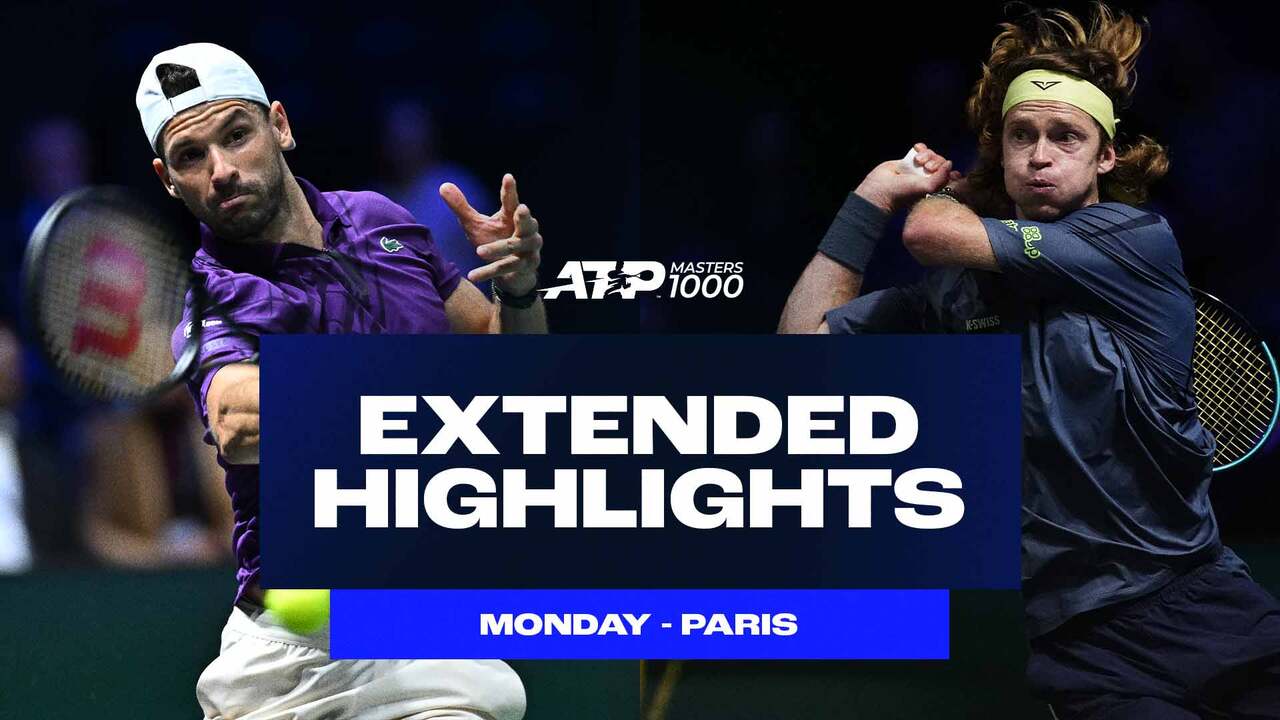 Extended Highlights: Dimitrov, Rublev, Bublik win openers in Paris 2025