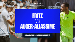 Highlights: Fritz battles Auger-Aliassime for spot in Stuttgart final